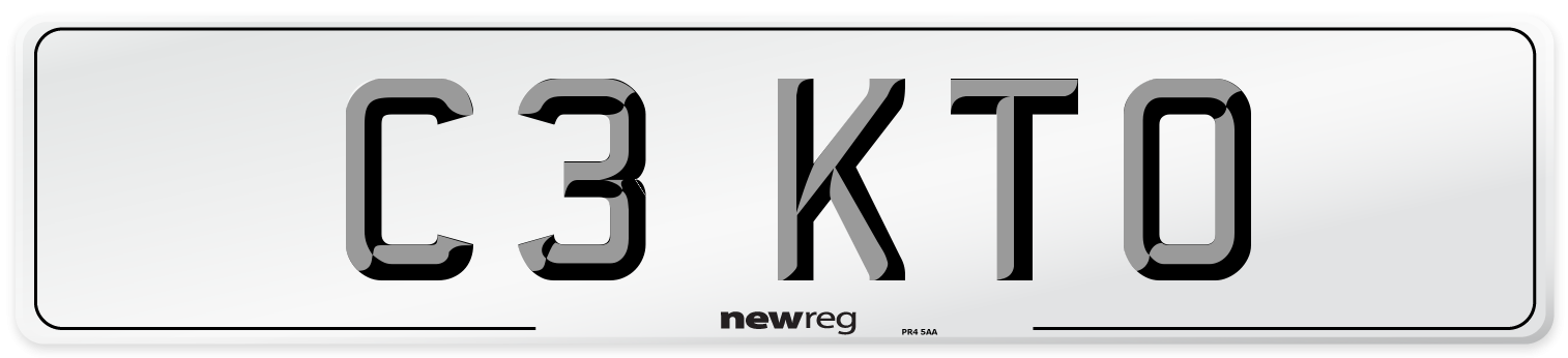 C3 KTO Number Plate from New Reg